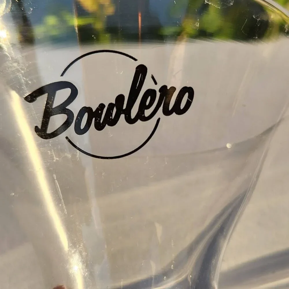 Bowlero Martini Liquor Cocktail Drinking Glass Stemless Heavy Base Bottom Bowlin